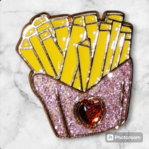 Jewelry - French Fries New Glitter Pin